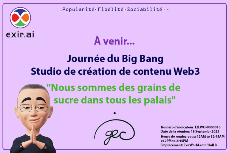 Inauguration de +69 services web3 au nom de GEC.WO lors du Big Bang Day