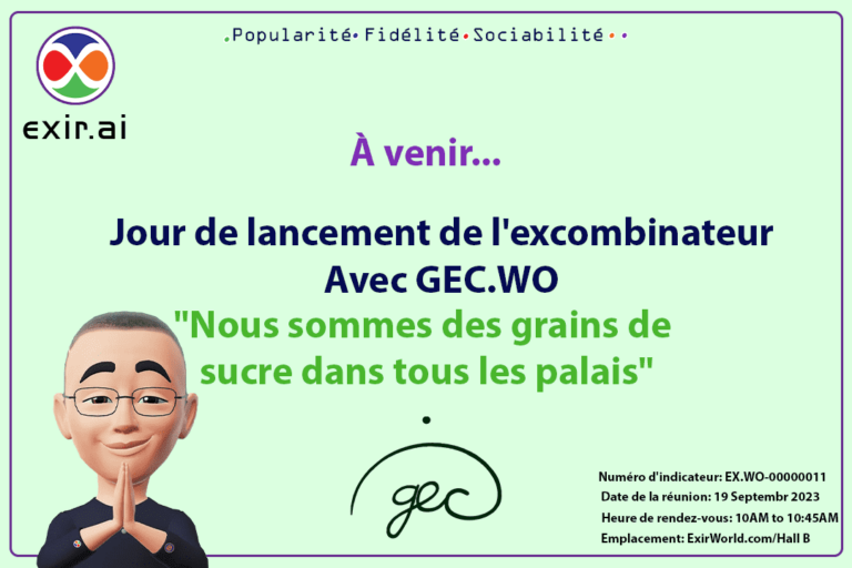 Journée de lancement de l’Excombinator avec GEC.WO