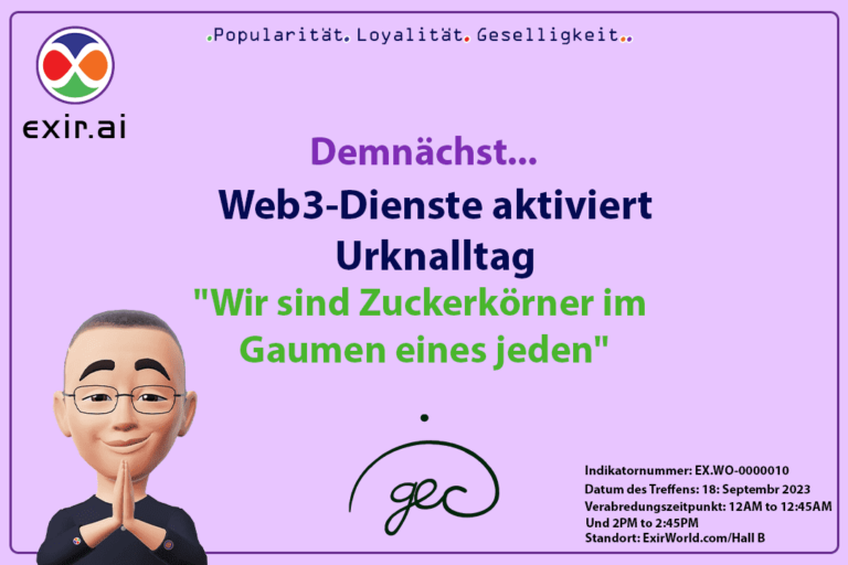 Eröffnung von +69 Web3-Diensten im Namen von GEC.WO am Big Bang Day