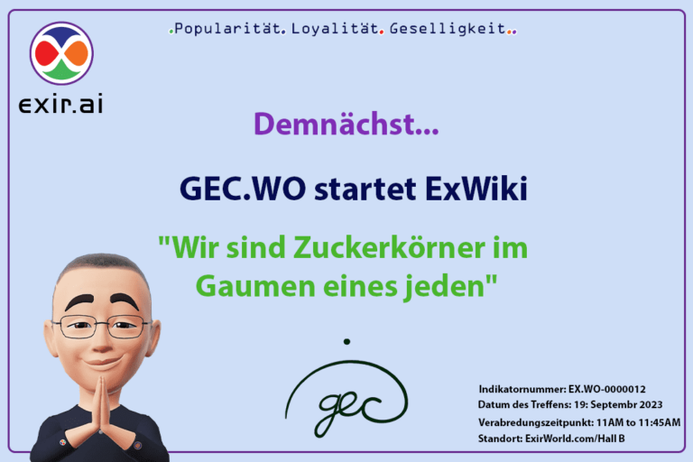 GEC.WO startet ExWiki im Auftrag von ExirWorld