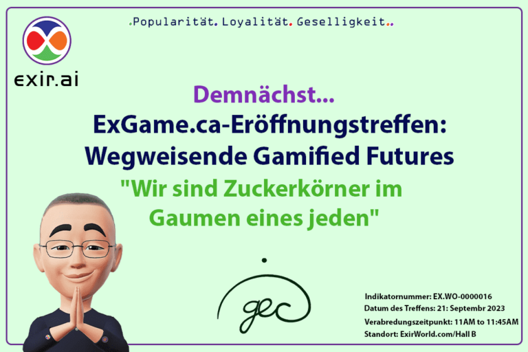 ExGame.ca-Auftakttreffen: Wegweisende gamifizierte Zukunft