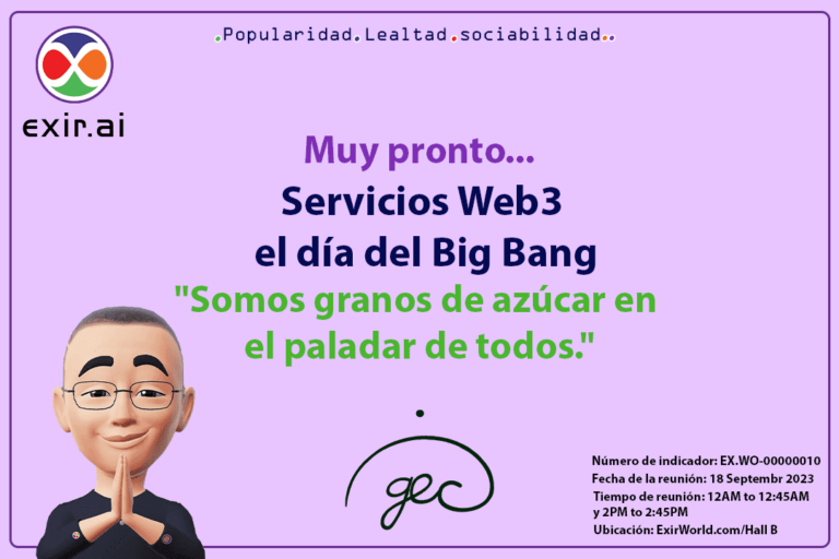 Inauguración de +69 servicios web3 en nombre de GEC.WO en el Big Bang Day