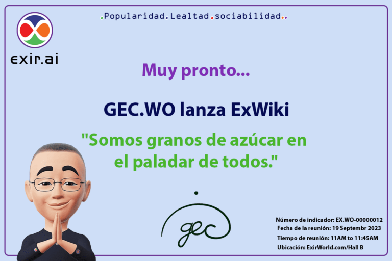 GEC.WO lanza ExWiki en nombre de ExirWorld