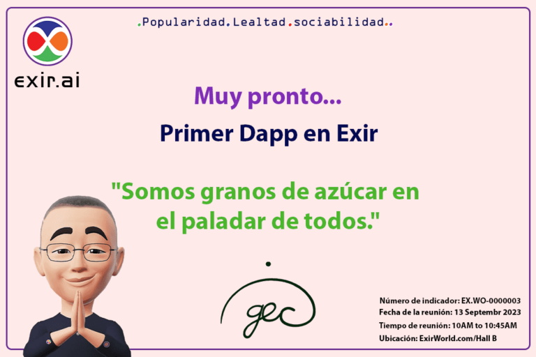 Primera misión de GEC.WO: primeras DApps en Exir