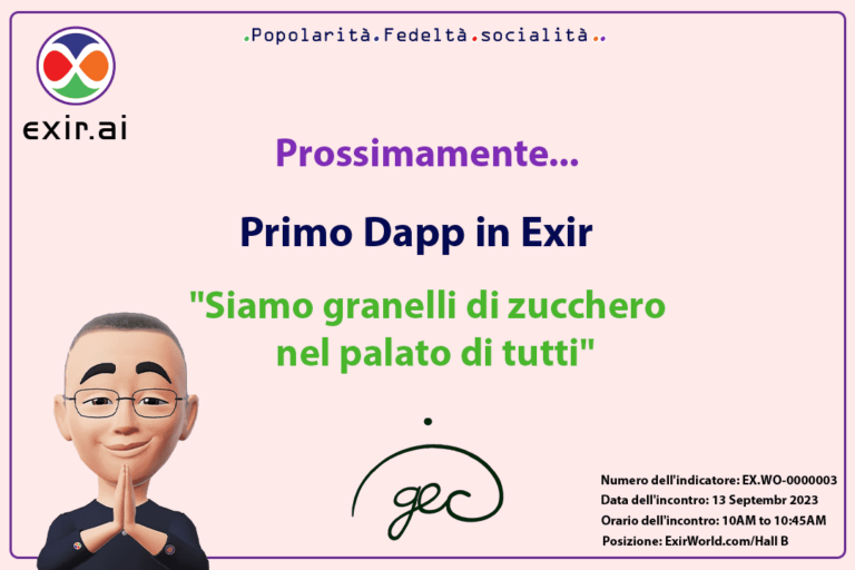 GEC.WO Prima Missione: Prime DApp in Exir