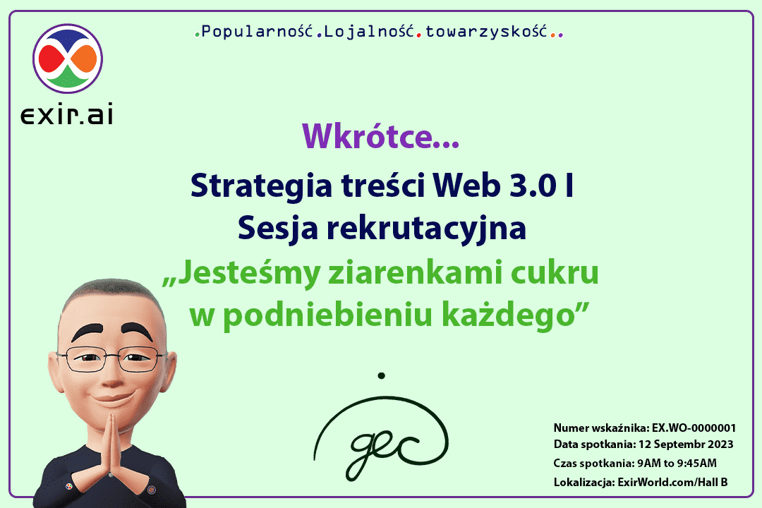 Spotkanie prowadzone przez GEC.WO: Strategia treści Web3 i sesja rekrutacyjna