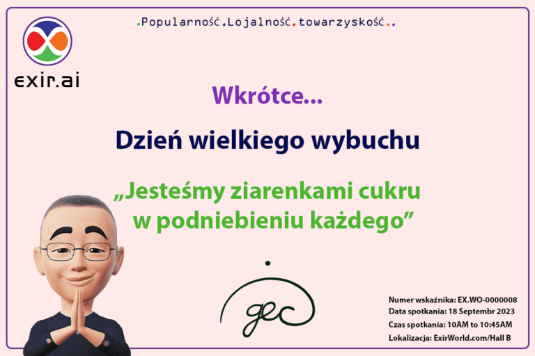 Spotkanie inauguracyjne akceleratora ExirWorld Web3: Dzień Wielkiego Wybuchu GEC.WO