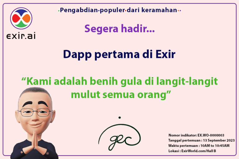 Misi Pertama GEC.WO: DApps Pertama di Exir